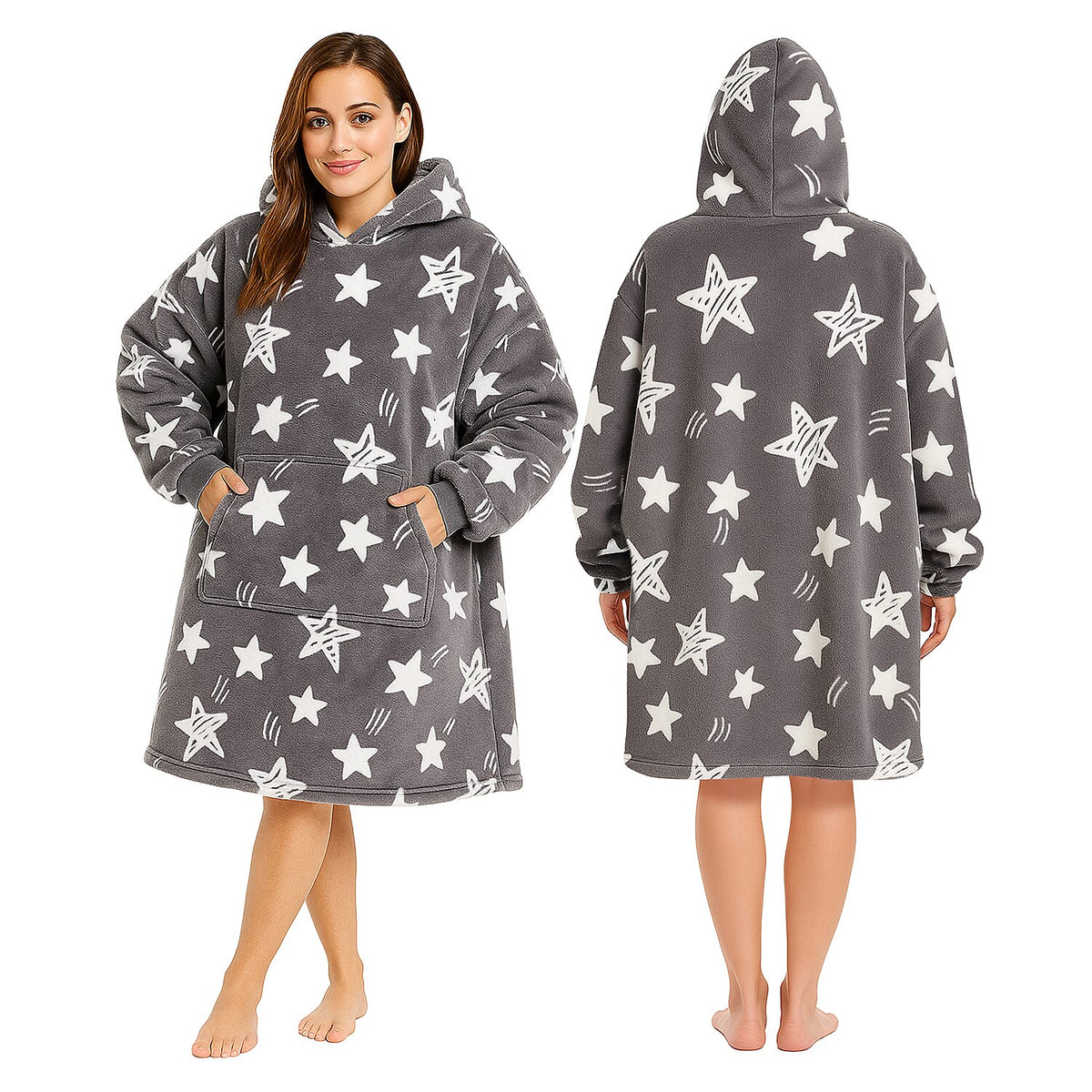 Keplin Unisex Super Soft Blanket Hoodie V32606491 0