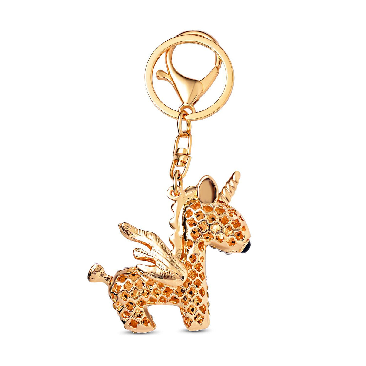 Value Bundle -  Set of 3 Sparkling Crystal Keychains With Different Designs (Unicorn, Christmas Tree, and Starfish) - Multi 7595561 2