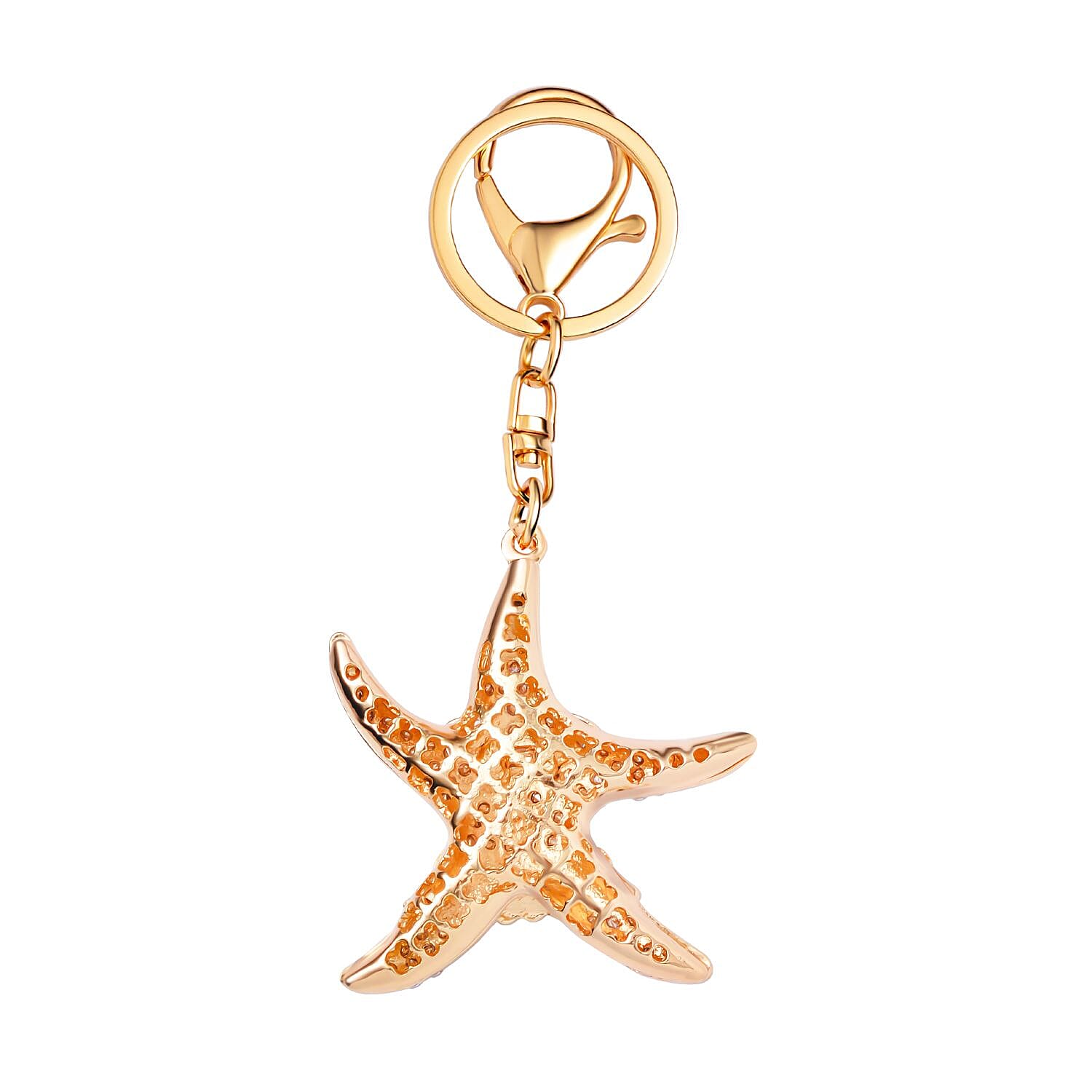 Value Bundle -  Set of 3 Sparkling Crystal Keychains With Different Designs (Unicorn, Christmas Tree, and Starfish) - Multi 7595561 4