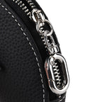Genuine Leather Dolphin Bag Charm & Coin Wallet (18cm) - Dark Brown