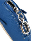 Genuine Leather Dolphin Bag Charm & Coin Wallet (18cm) - Blue