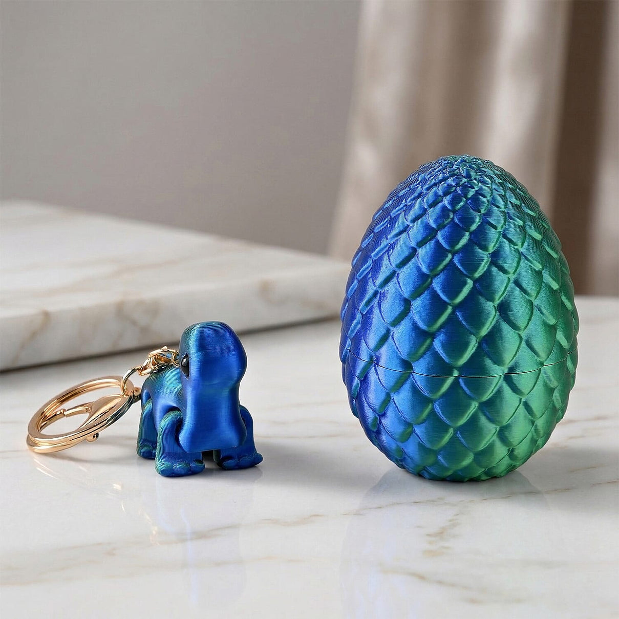 Livmore 3D Easter Egg with Dragon Keychain (11cm) - Multicolour V32513041 2