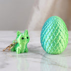 Livmore 3D Easter Egg with Dog Keychain (11cm) - Green