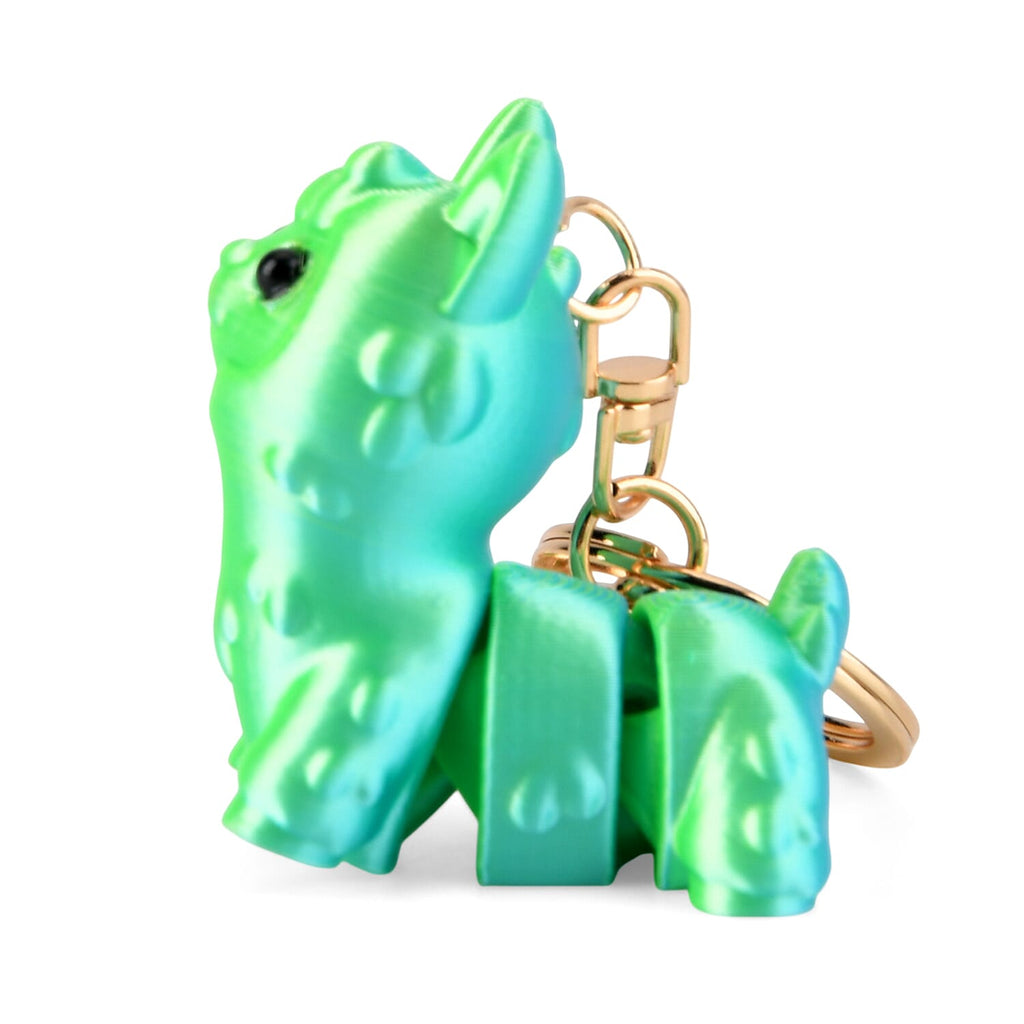 Livmore 3D Easter Egg with Bear Keychain (11cm) - Red & Orange