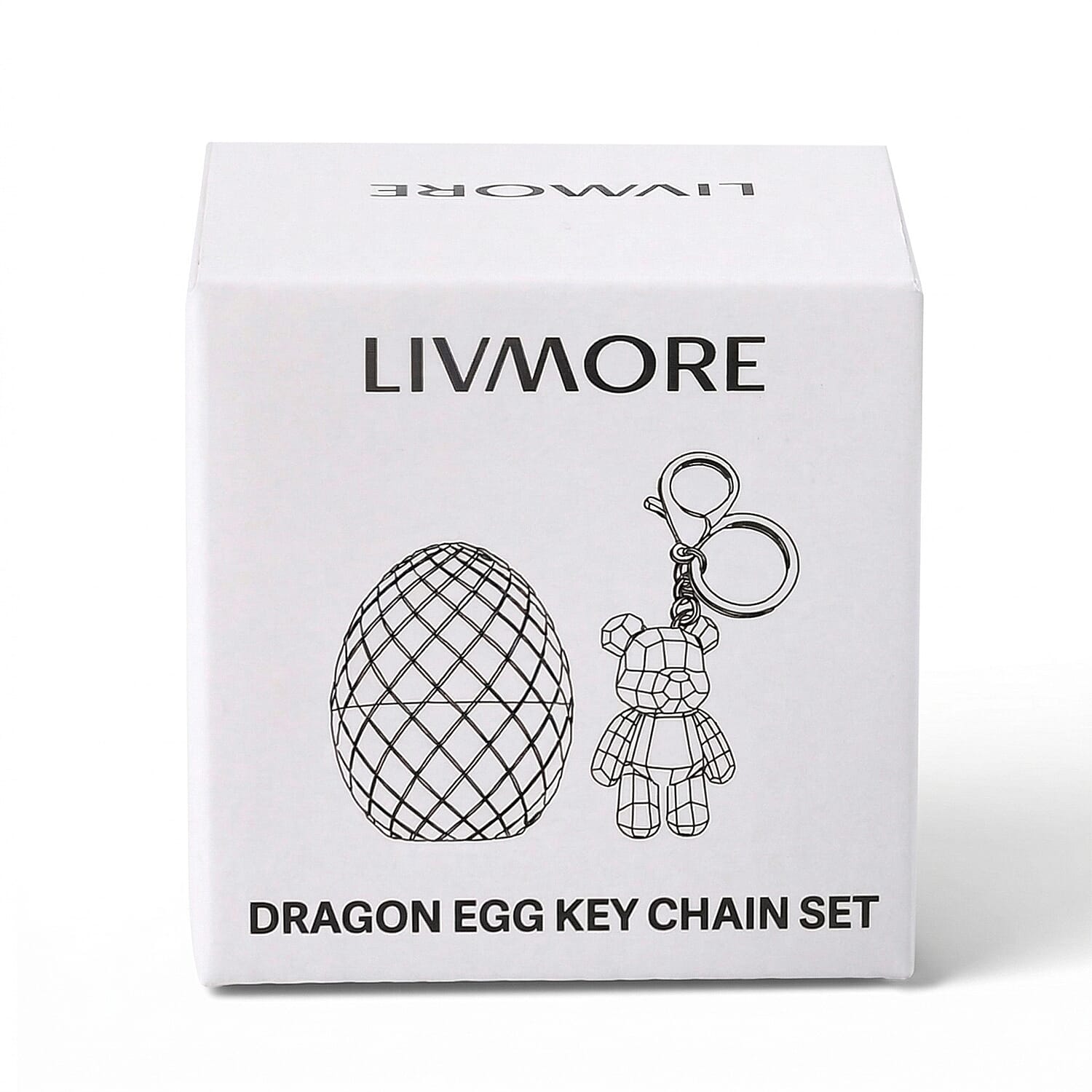 Livmore 3D Easter Egg with Dog Keychain (11cm) - Green V32362838 8