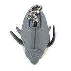 Genuine Leather Dolphin Bag Charm & Coin Wallet (18cm) - Sky Blue