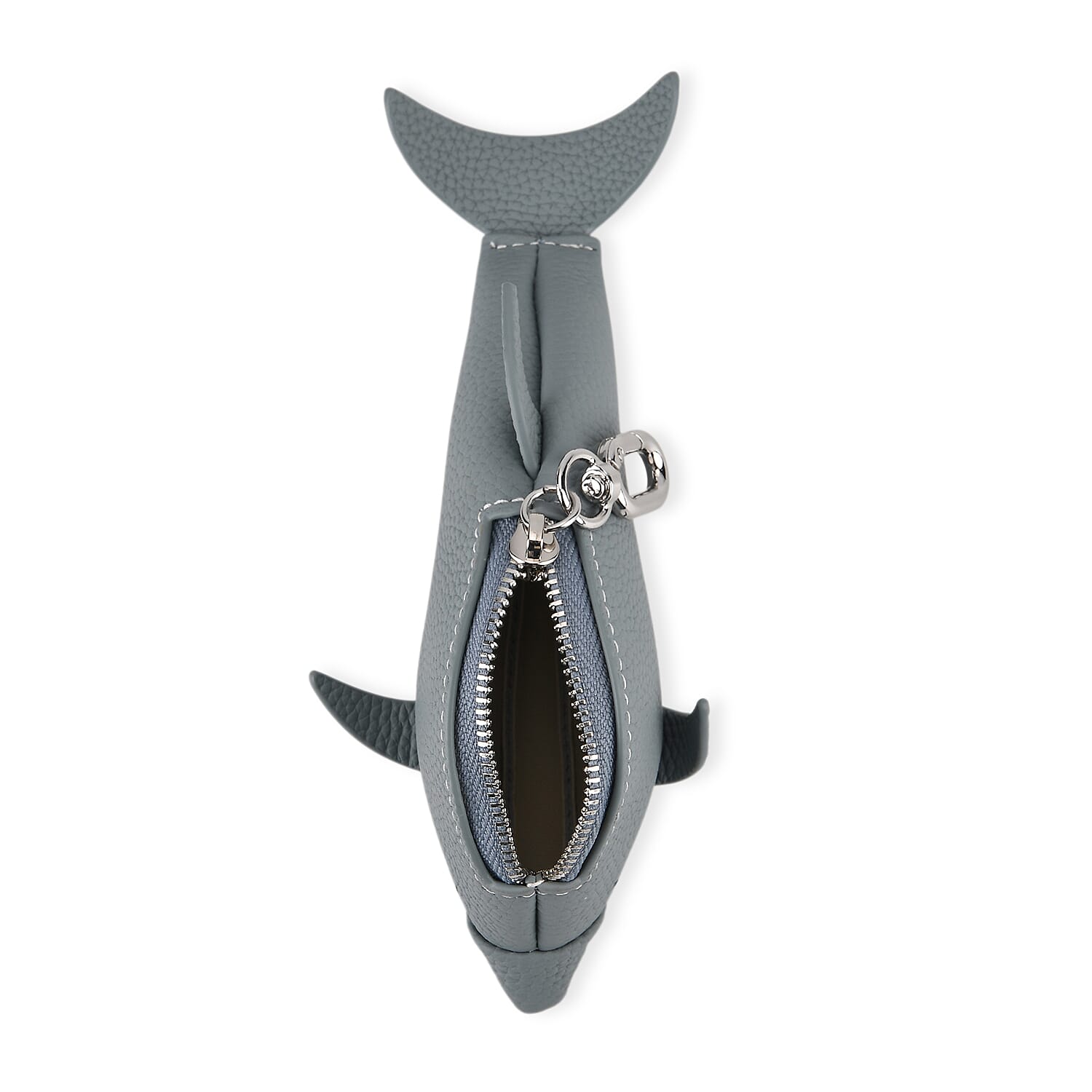 Genuine Leather Dolphin Bag Charm &amp; Coin Wallet (18cm) - Sky Blue V32512812 7