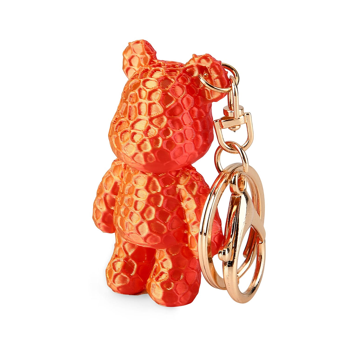 Livmore 3D Easter Egg with Bear Keychain (11cm) - Red &amp; Orange V32366273 3