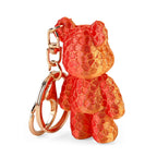 Livmore 3D Easter Egg with Bear Keychain (11cm) - Red & Orange