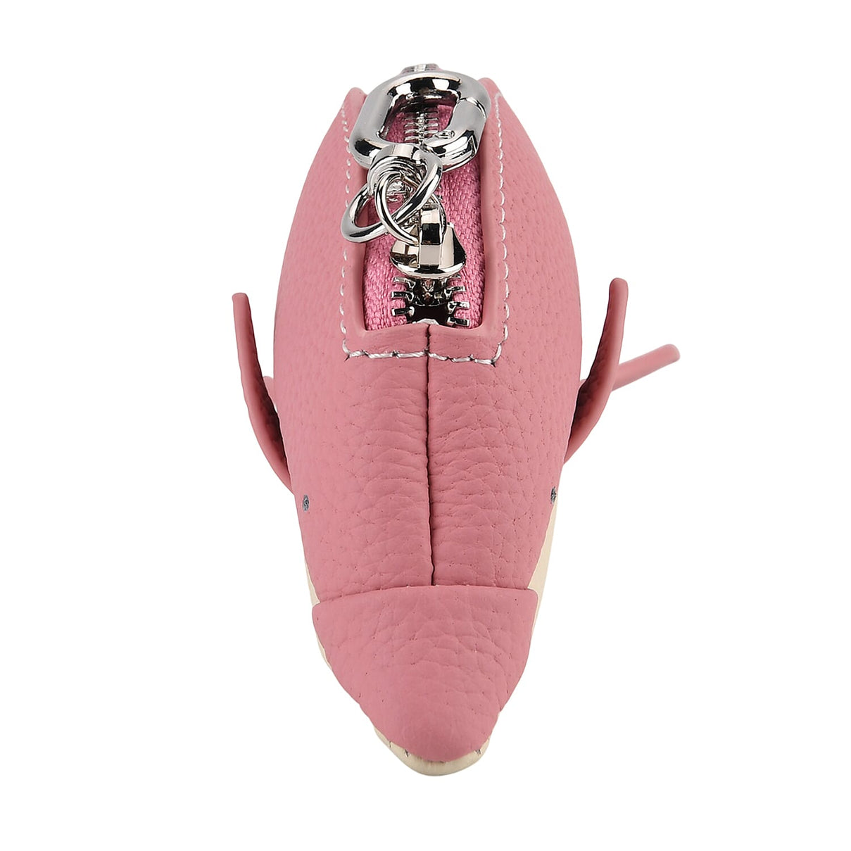 Genuine Leather Dolphin Bag Charm &amp; Coin Wallet (18cm) - Pink V32514096 3