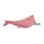 Genuine Leather Dolphin Bag Charm & Coin Wallet (18cm) - Pink