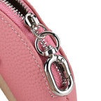 Genuine Leather Dolphin Bag Charm & Coin Wallet (18cm) - Pink