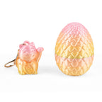 LIVMORE 3D Easter Egg with Chinese Cat Keychain (11cm) - Multicolour