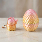 LIVMORE 3D Easter Egg with Chinese Cat Keychain (11cm) - Multicolour