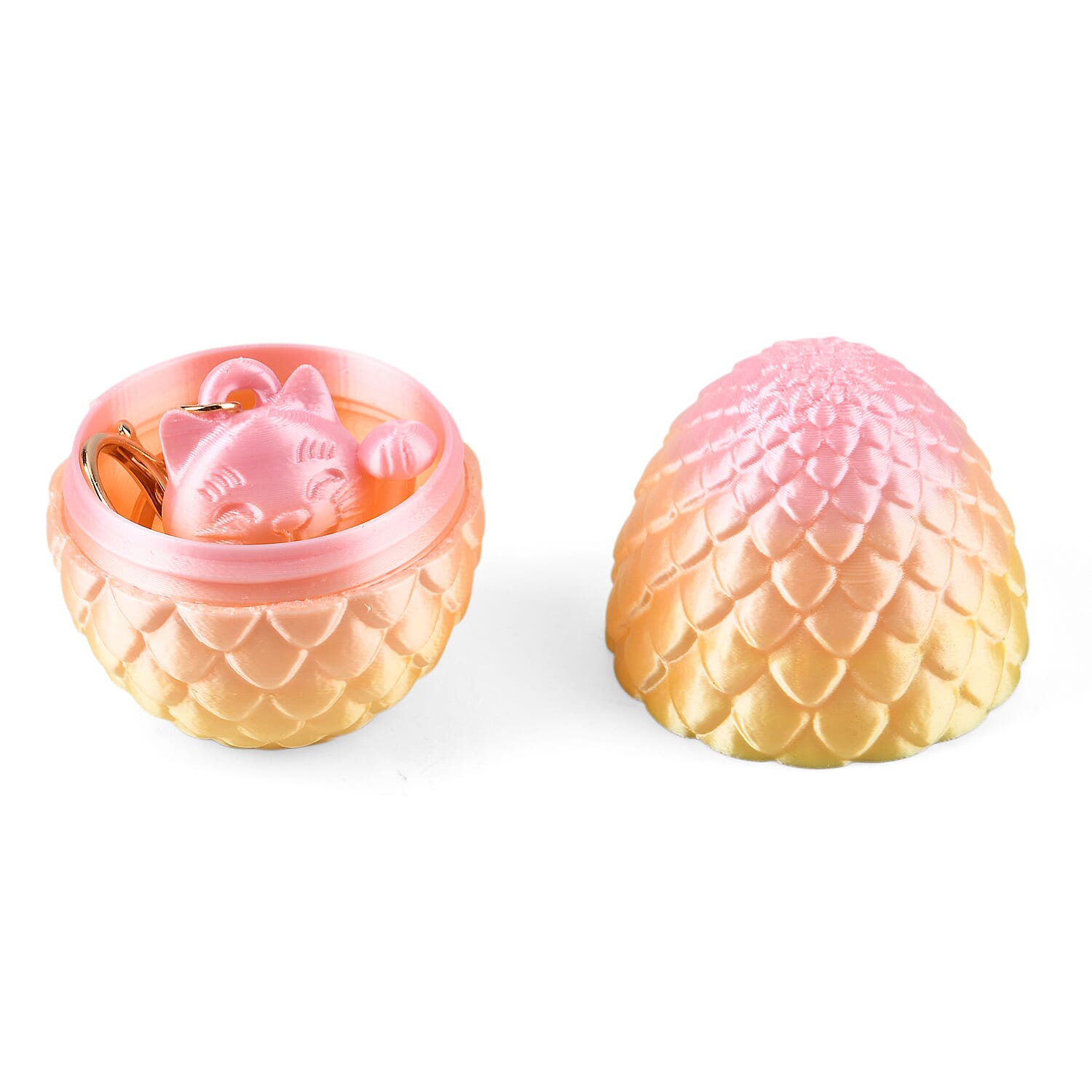 LIVMORE 3D Easter Egg with Chinese Cat Keychain (11cm) - Multicolour V32515863 6