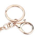 Set of 2 Austrian Crystal Sparkling Ballet Girl & Handbag Keychains- Charms - Purple