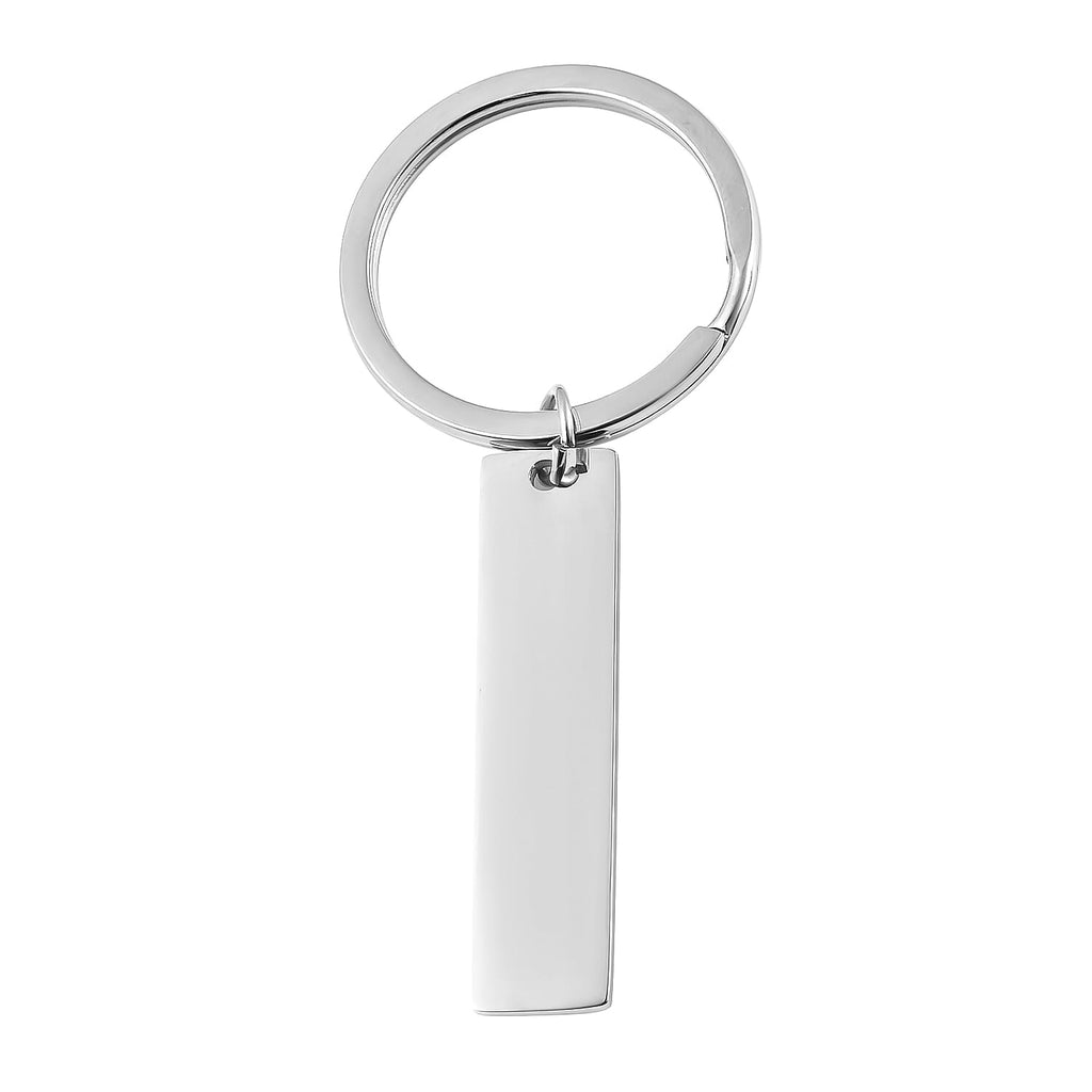 Keychain Stainless Steel in Silver Tone.