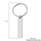Keychain Stainless Steel in Silver Tone.