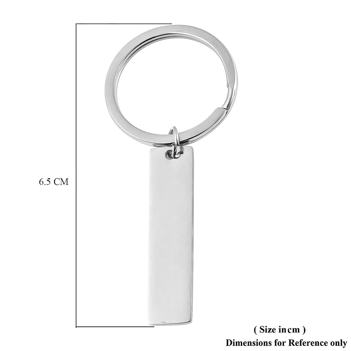 Keychain Stainless Steel in Silver Tone. 6122587 4