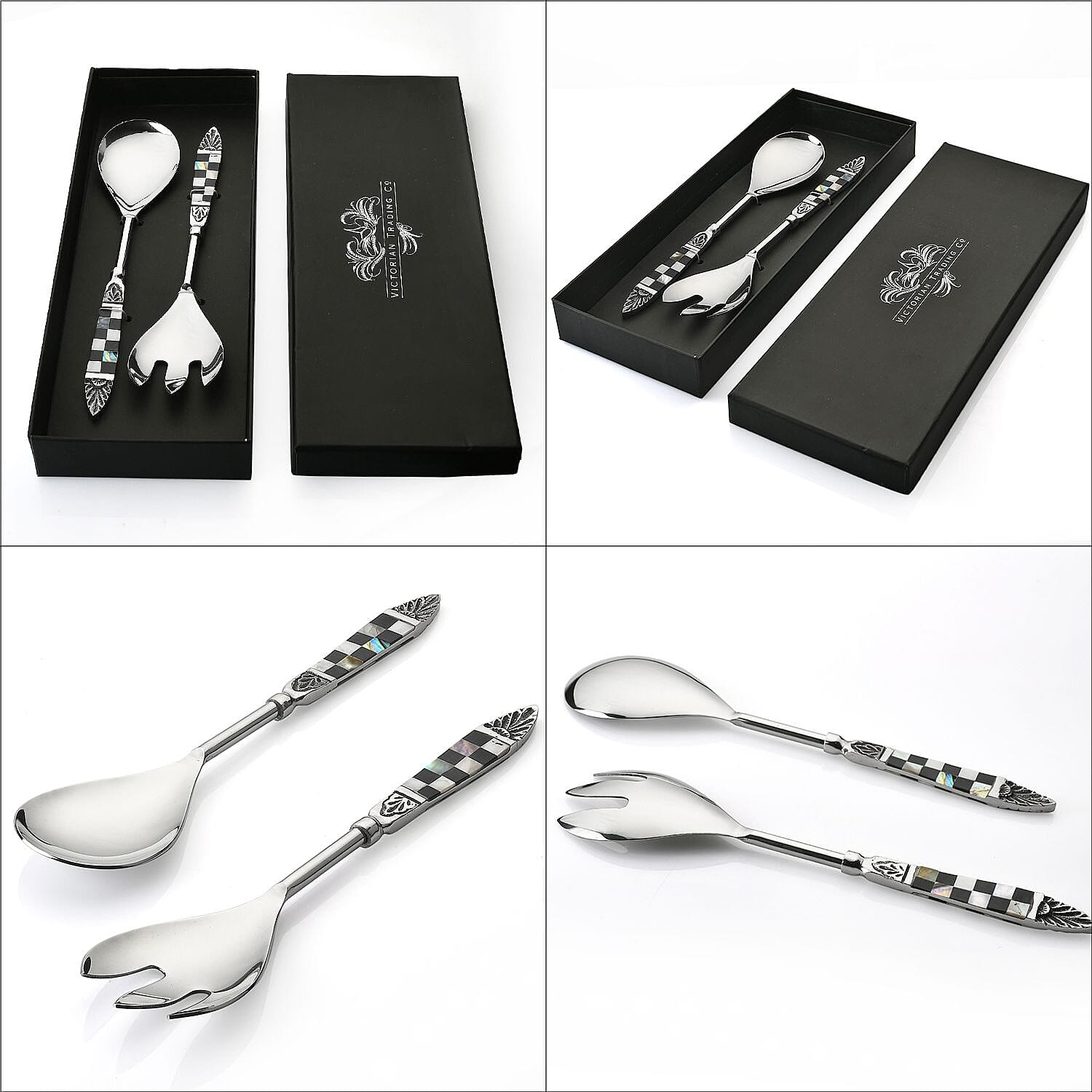 Salad Servers Kitchen Set of 2 - Aluminium 7798945 7