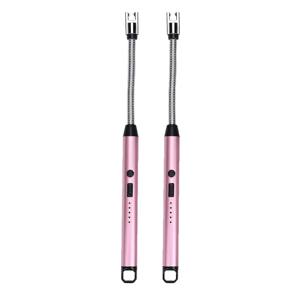 Set of 2 Rechargeable Electric Lighters - Pink