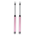 Set of 2 Rechargeable Electric Lighters - Pink