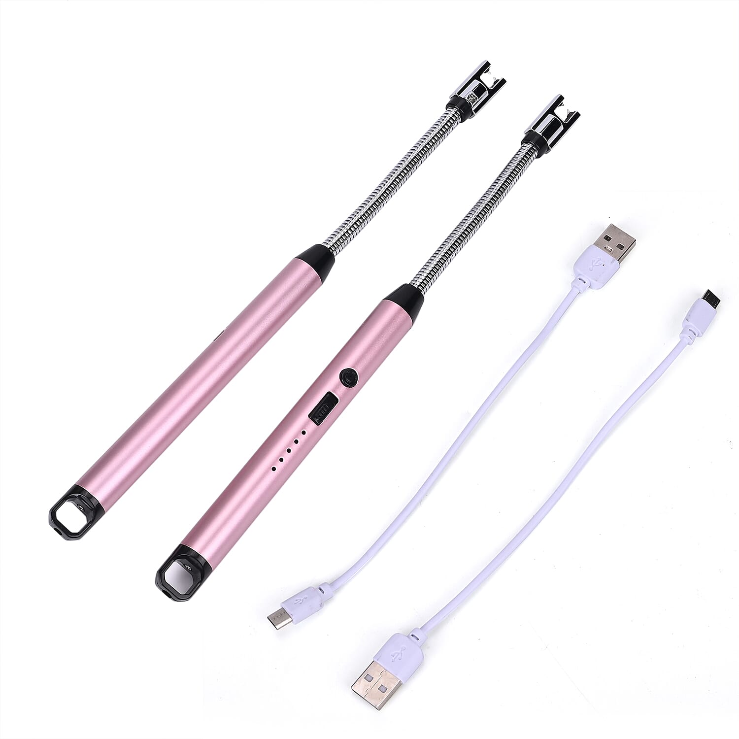 Set of 2 Rechargeable Electric Lighters - Pink 7802912 4