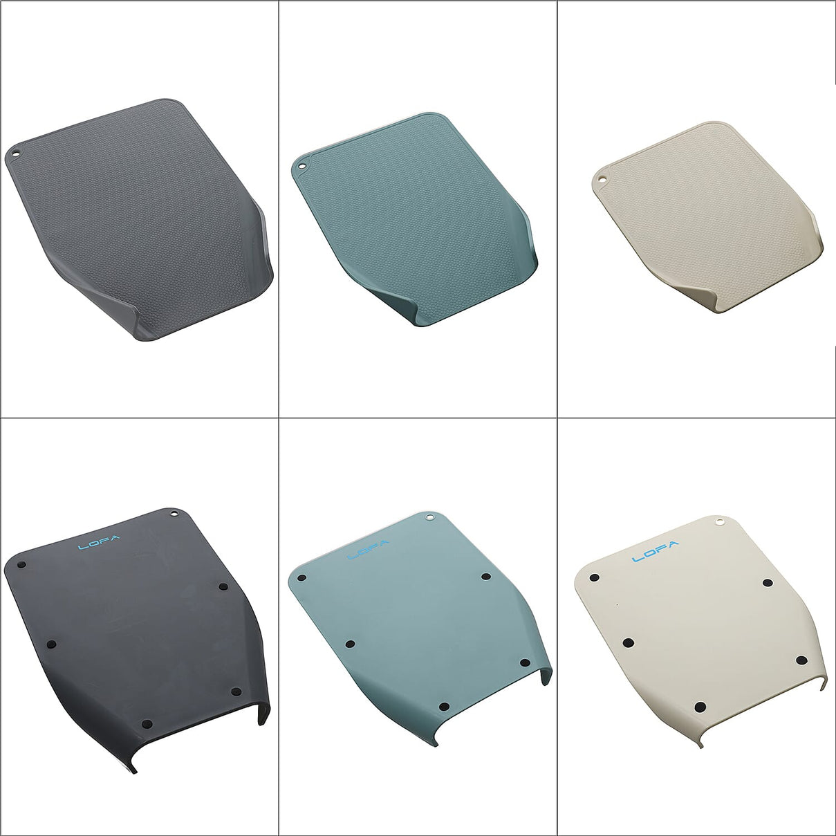 Set of 4 Cabinet Garbage Bins and Chopping Boards 7762462 8