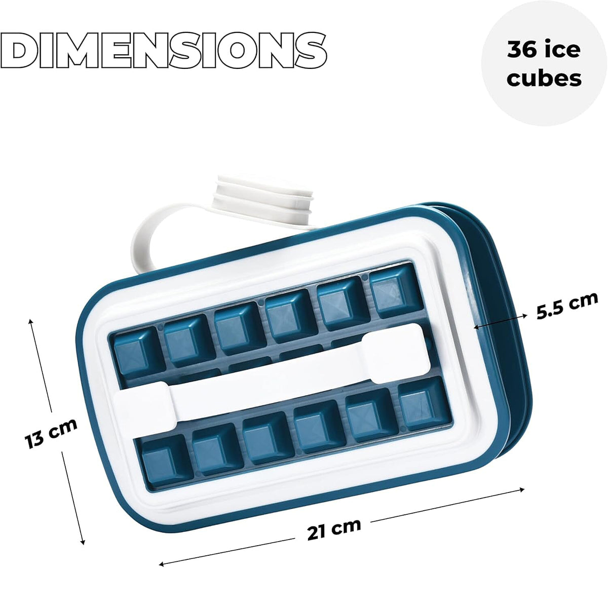 Linea Ice Cube Mould 100% Water Tight and No Spills Silicone Ice Trays 8054812 5