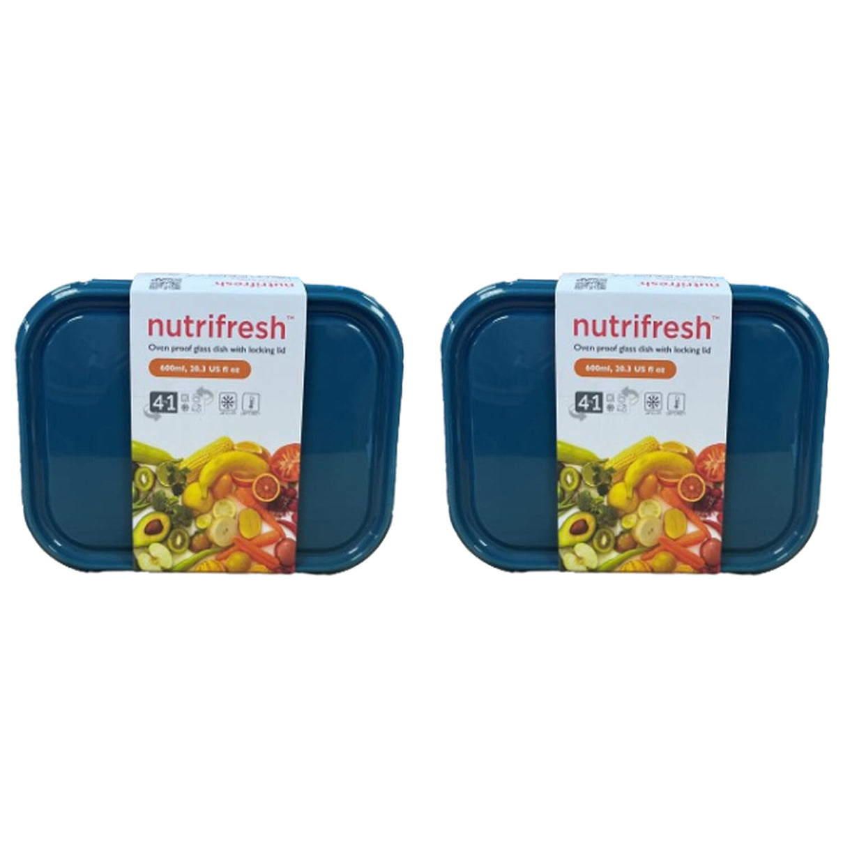 Set of 2 Nutri Fresh Container (Capacity 600ml) 7692359 0
