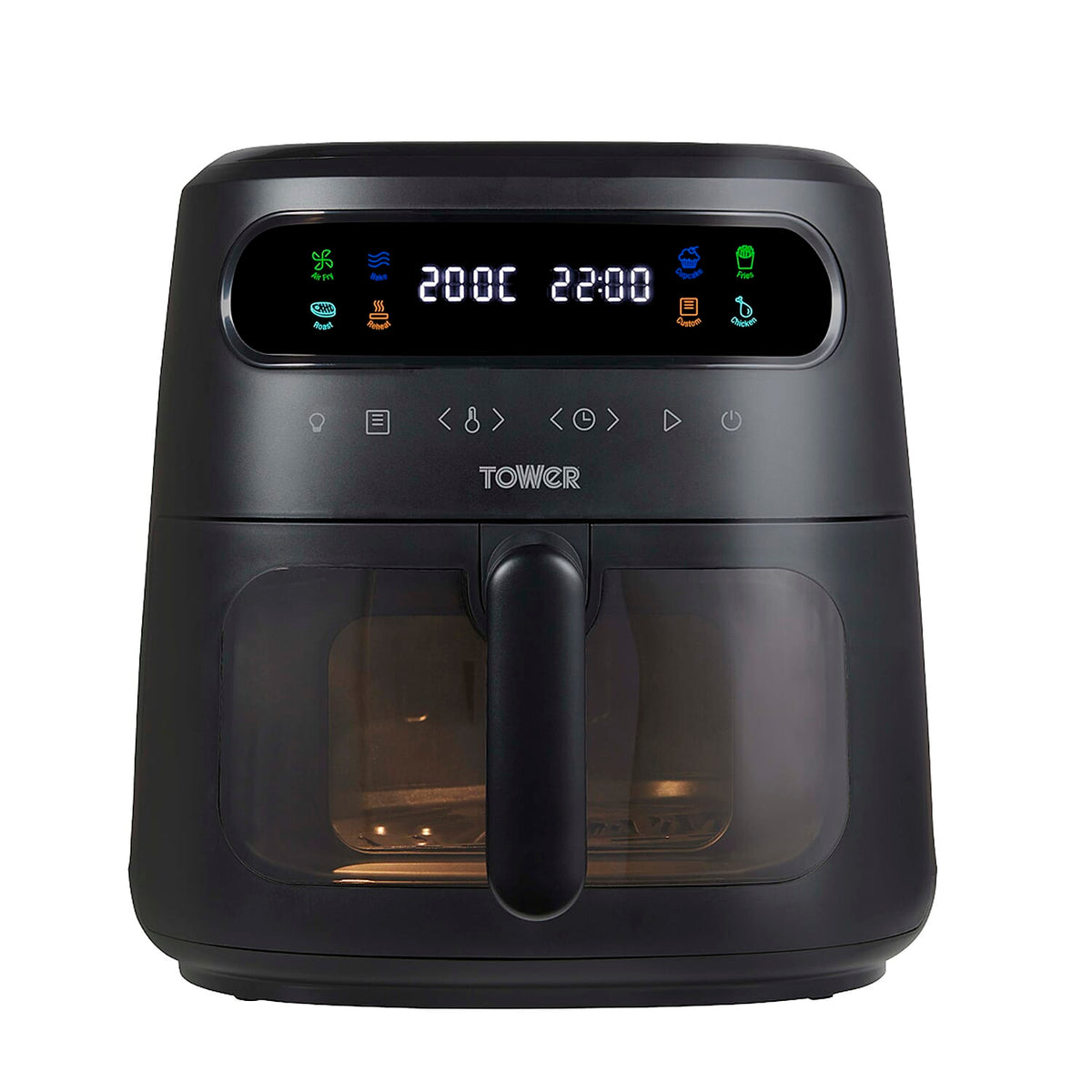 Tower Vortx Vizion Air Fryer with Colour LCD Digital Display ( 6L) - Black 7663453 0