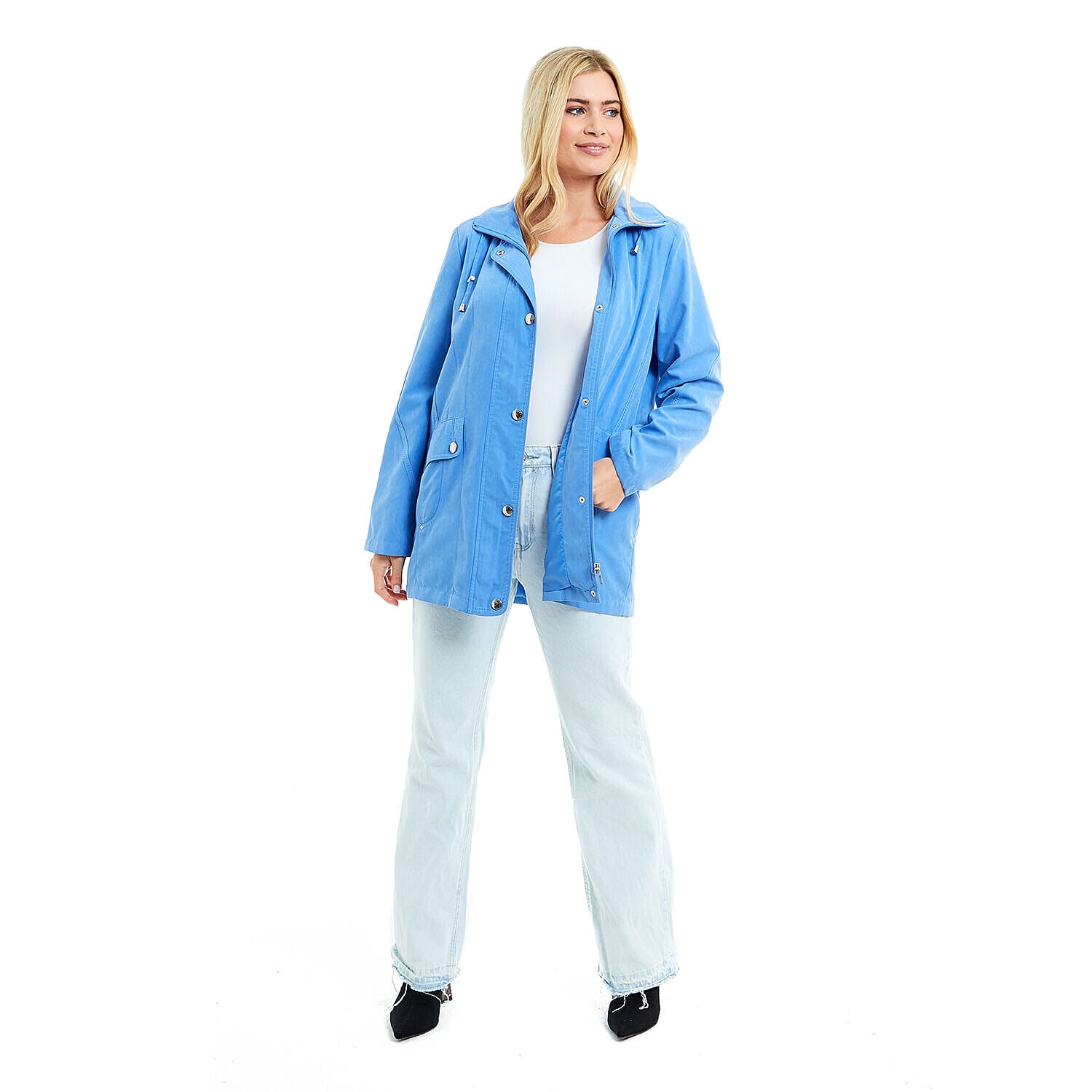 Klassik - Ladies Showerproof Woven Jacket (Size 12) - Ultra Marine 7473511 0