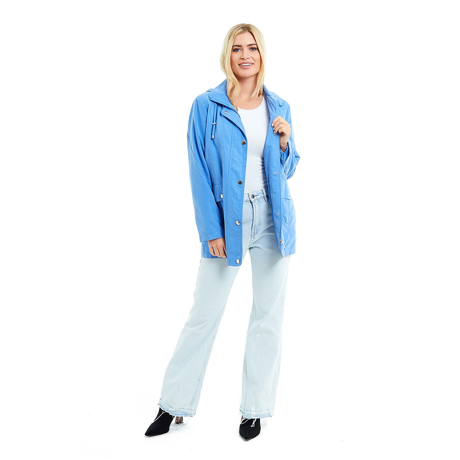 Klassik - Ladies Showerproof Woven Jacket (Size 12) - Ultra Marine 7473511 6