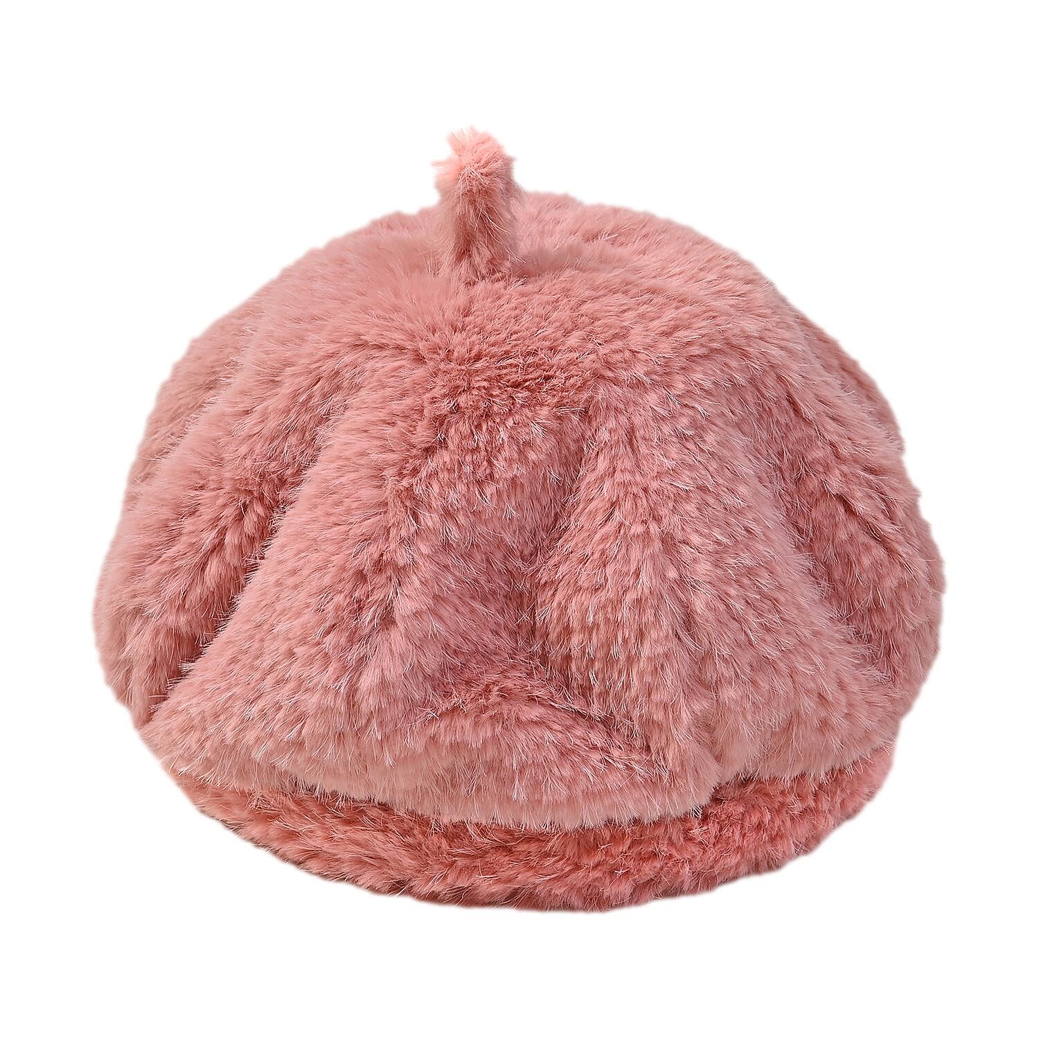 Faux Fur Beret - Pink 7590805 0