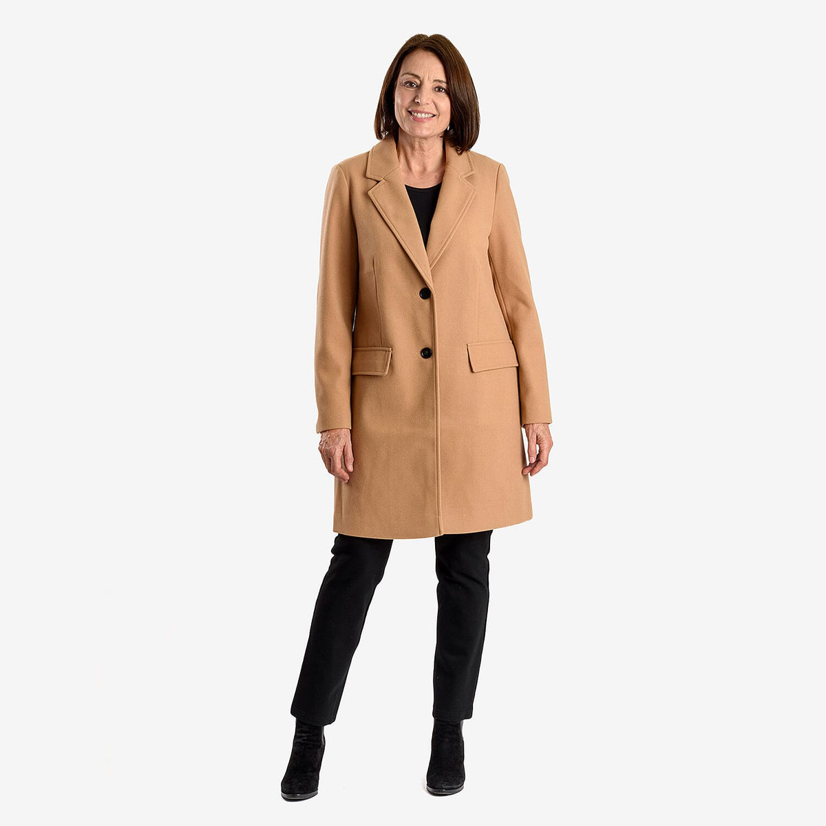 Midlength Knitted Stylish Collared Coat 7957018 0