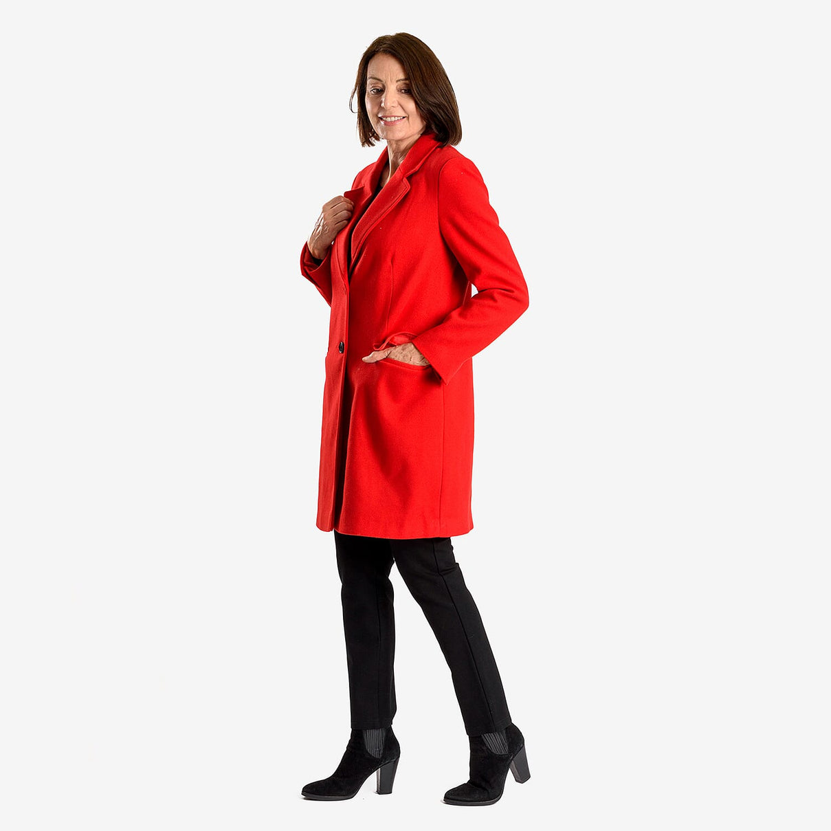 Midlength Knitted Stylish Collared Coat 7957025 1