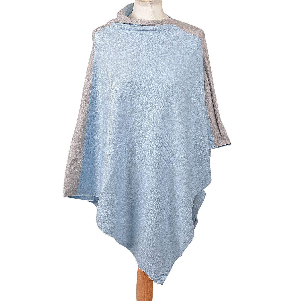 Kris Ana Grey Coloured Shoulder Poncho - Blue 6069484 0