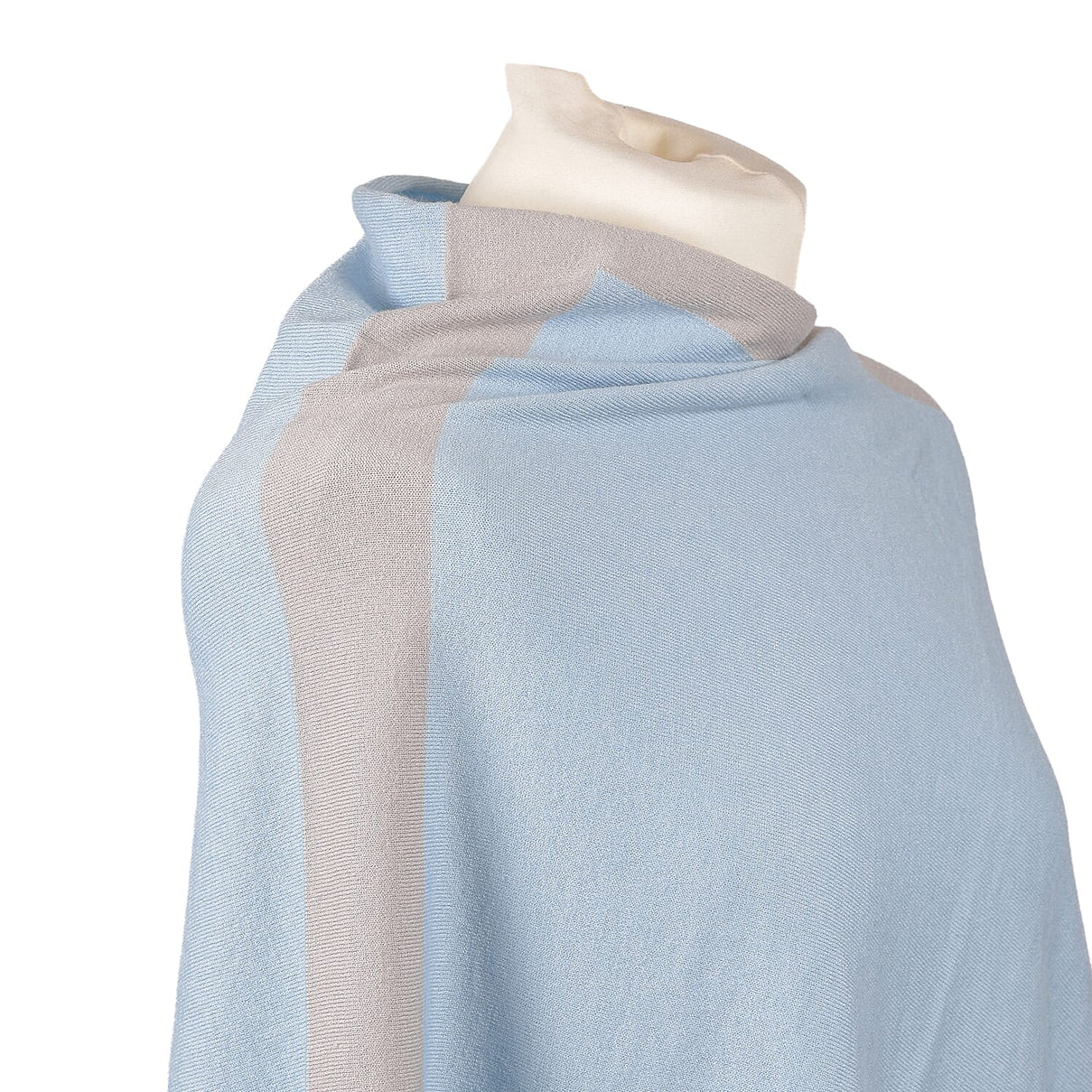 Kris Ana Grey Coloured Shoulder Poncho - Blue 6069484 4