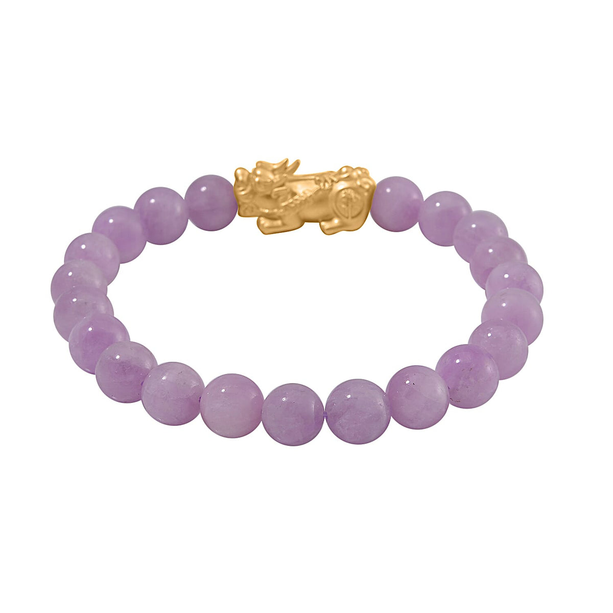 Kunzite Pixiu  Bracelet (Size 7 -7.5) in Yellow Gold Overlay Sterling Silver 120 ct. 7810621 2