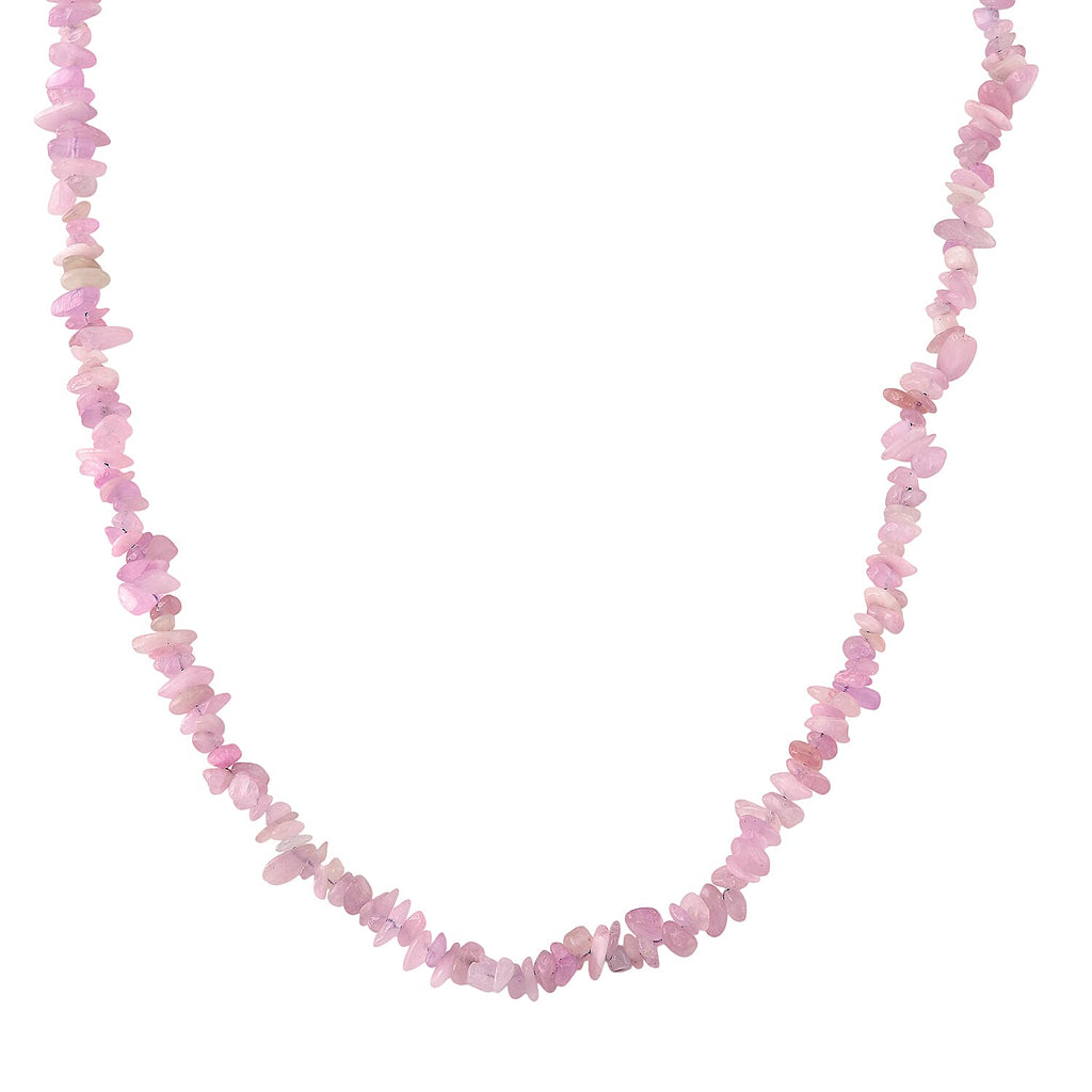 Kunzite Chips Necklace (Size - 32) 353.00 Ct.