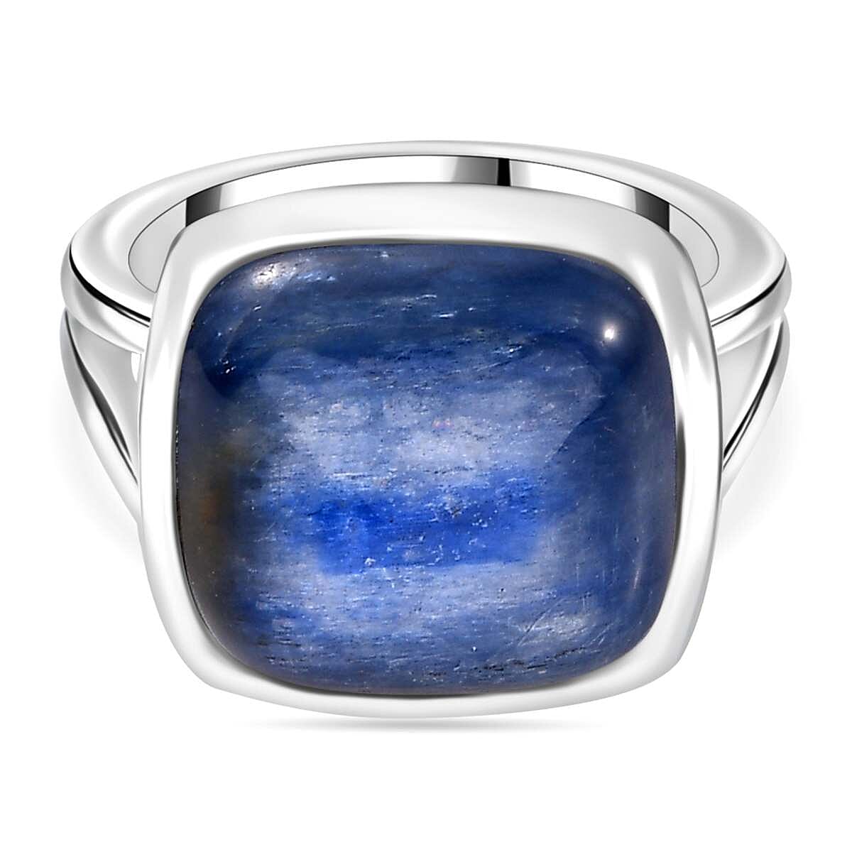 Kyanite Ring in Platinum Overlay Sterling Silver 10.404  Ct. 7862700 0