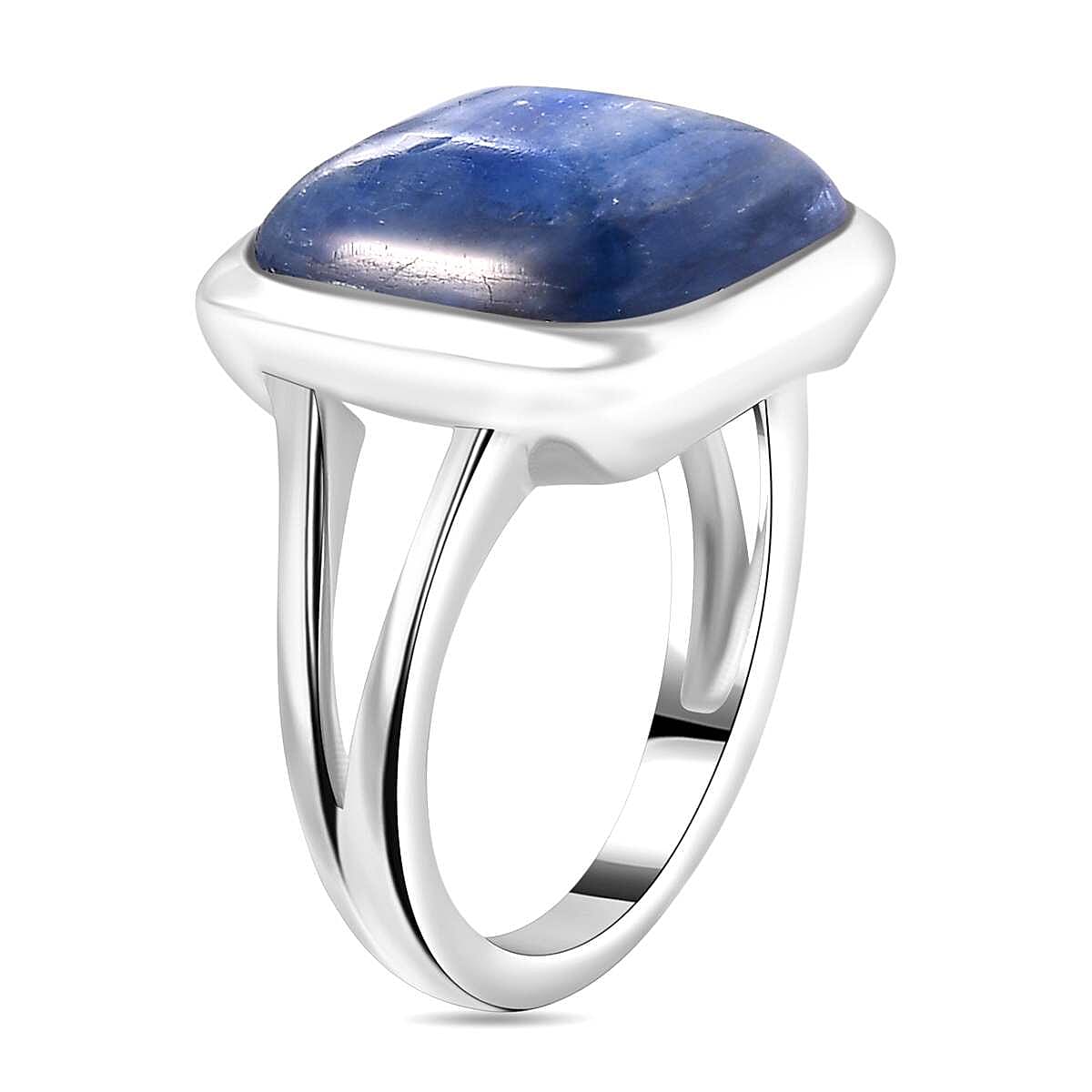 Kyanite Ring in Platinum Overlay Sterling Silver 10.404  Ct. 7862700 3