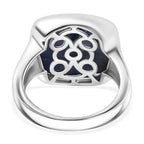 Kyanite Ring in Platinum Overlay Sterling Silver 10.404  Ct.