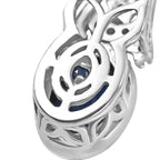 GP - Natural Kashmir Kyanite, White Zircon & Kanchanaburi Blue Sapphire Pendant with Chain (Size 20) in Rhodium & Yellow Gold Plated Sterling Silver 1.69 Ct.