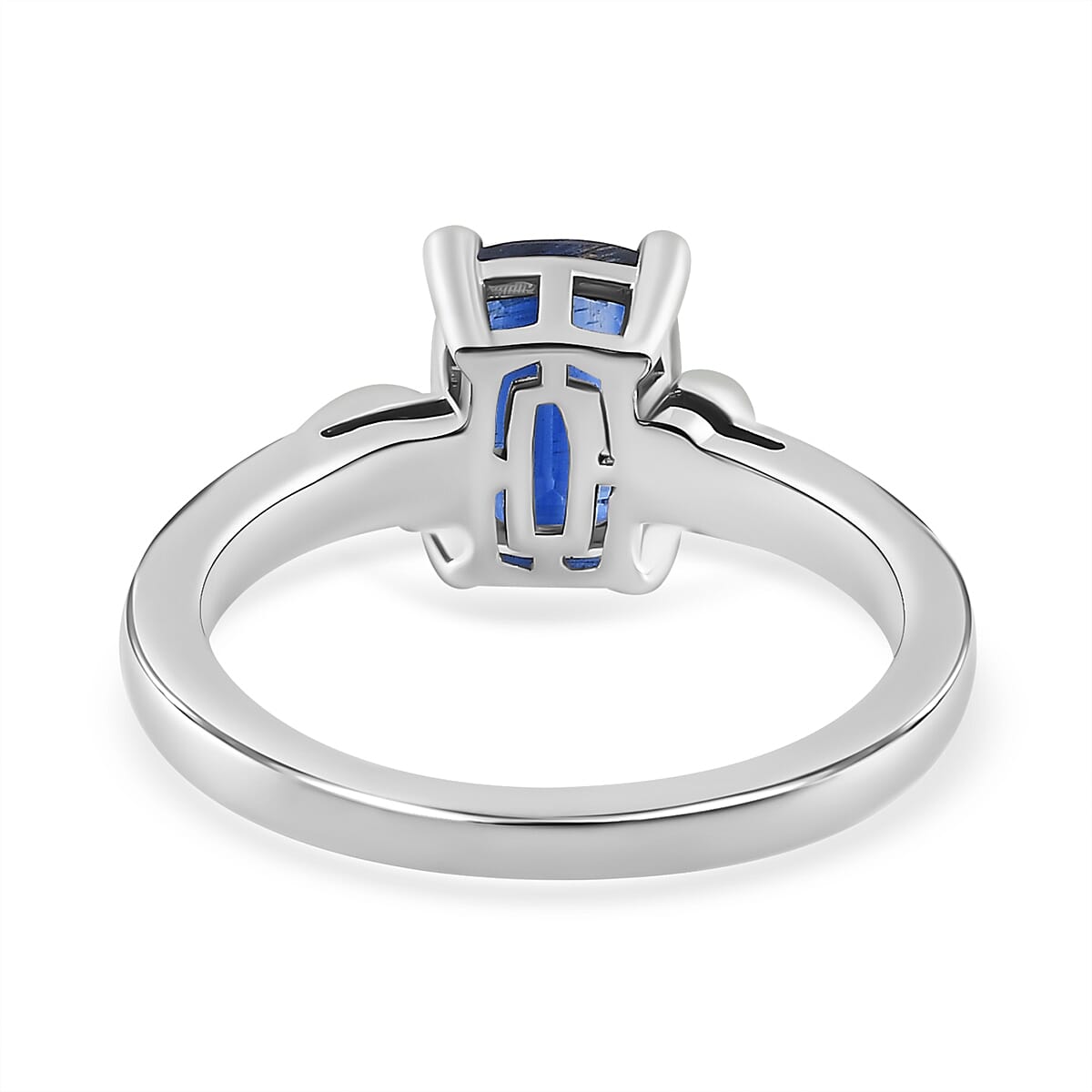 Natural Himalayan Kyanite &amp; Natural Zircon Ring in Platinum Overlay Sterling Silver 1.80 Ct. 7721946 4