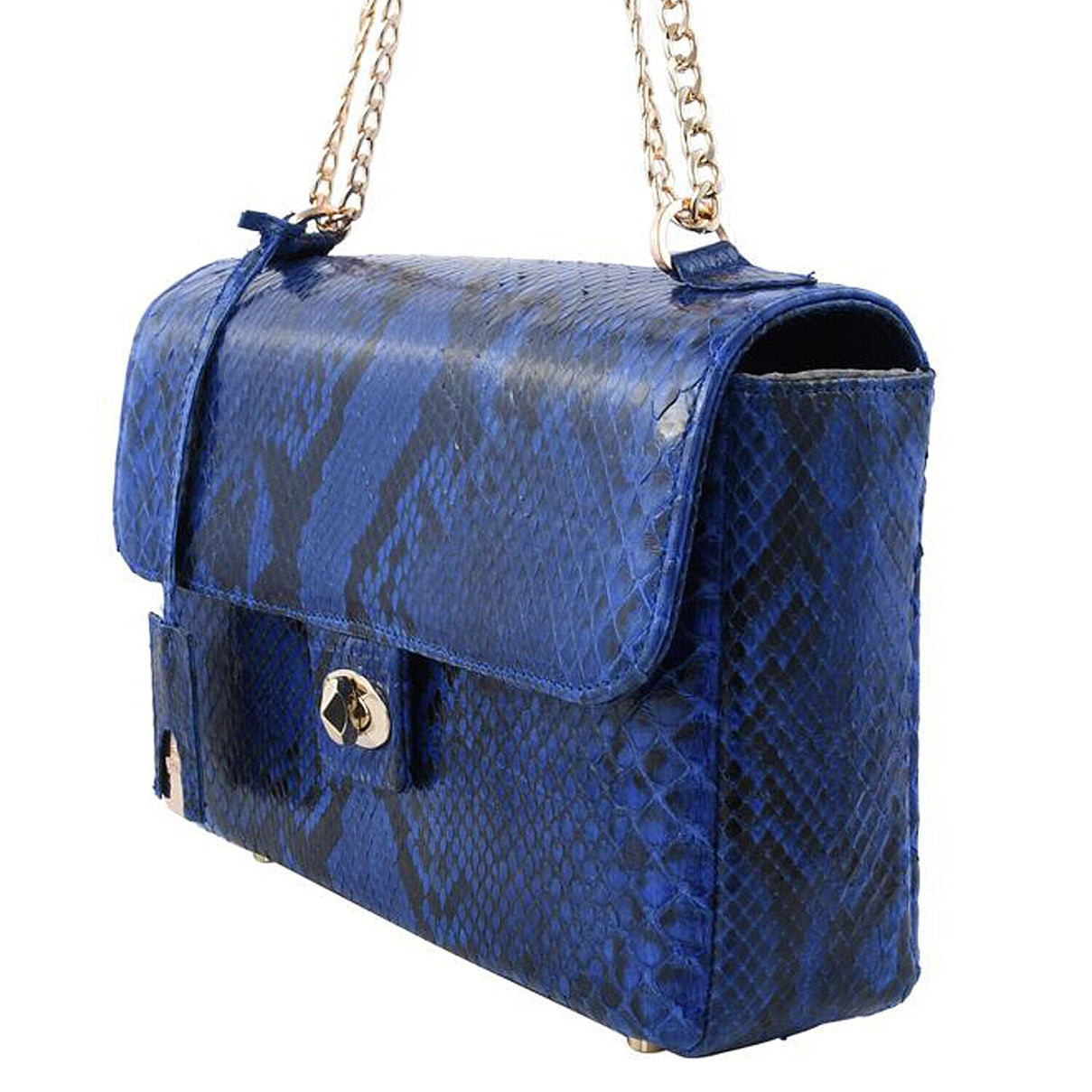 La Marey Python Leather Crossbody Bag - Black V32338062 3