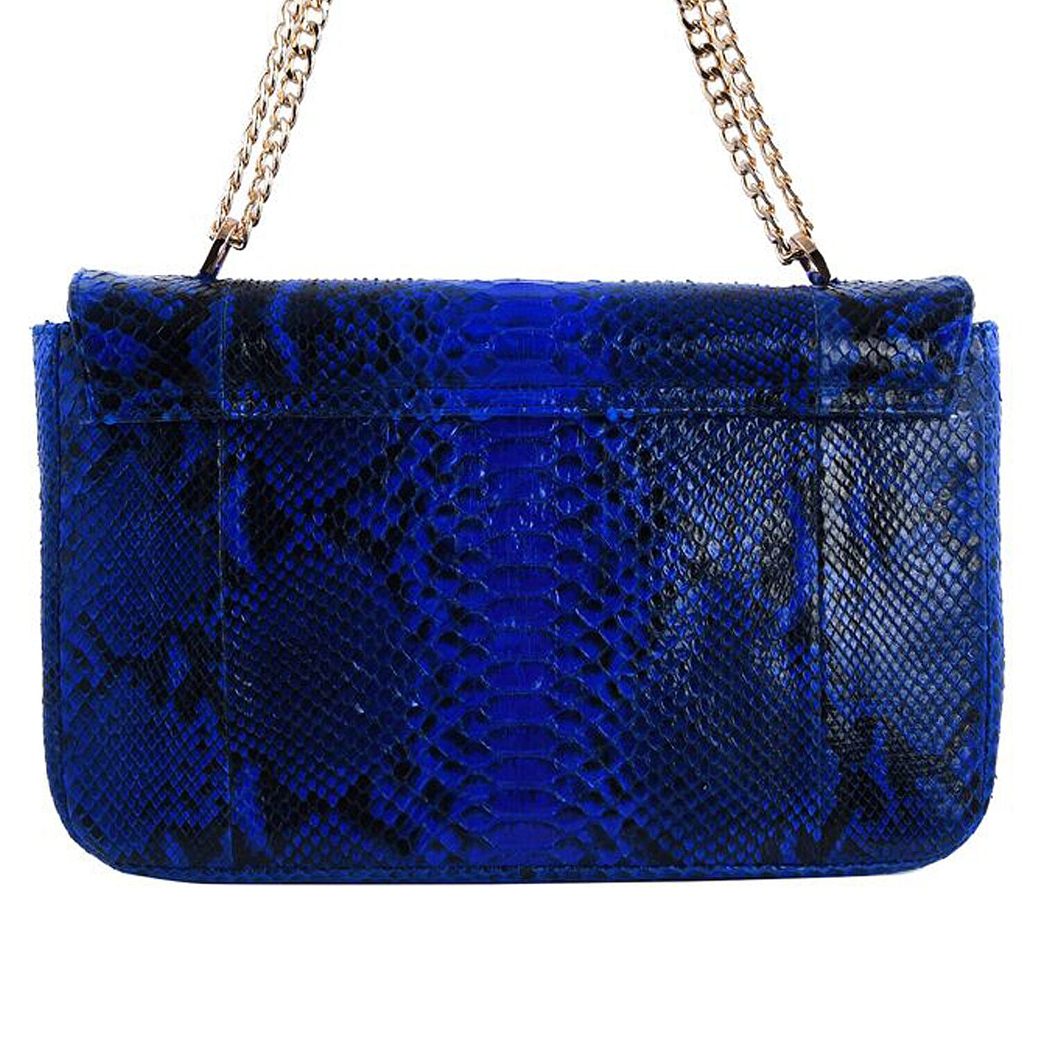 La Marey 100% Genuine Python Leather Crossbody Bag with Removable Shoulder Chain Strap 7323899 4