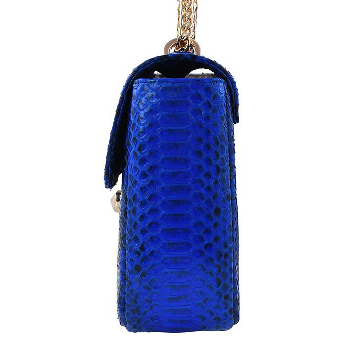 La Marey Python Leather Crossbody Bag - Black V32338062 6