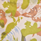 LA MAREY 100% Merino Woollen Floral Pattern Scarf (Size 175x66x9 Cm) - Red & Blue