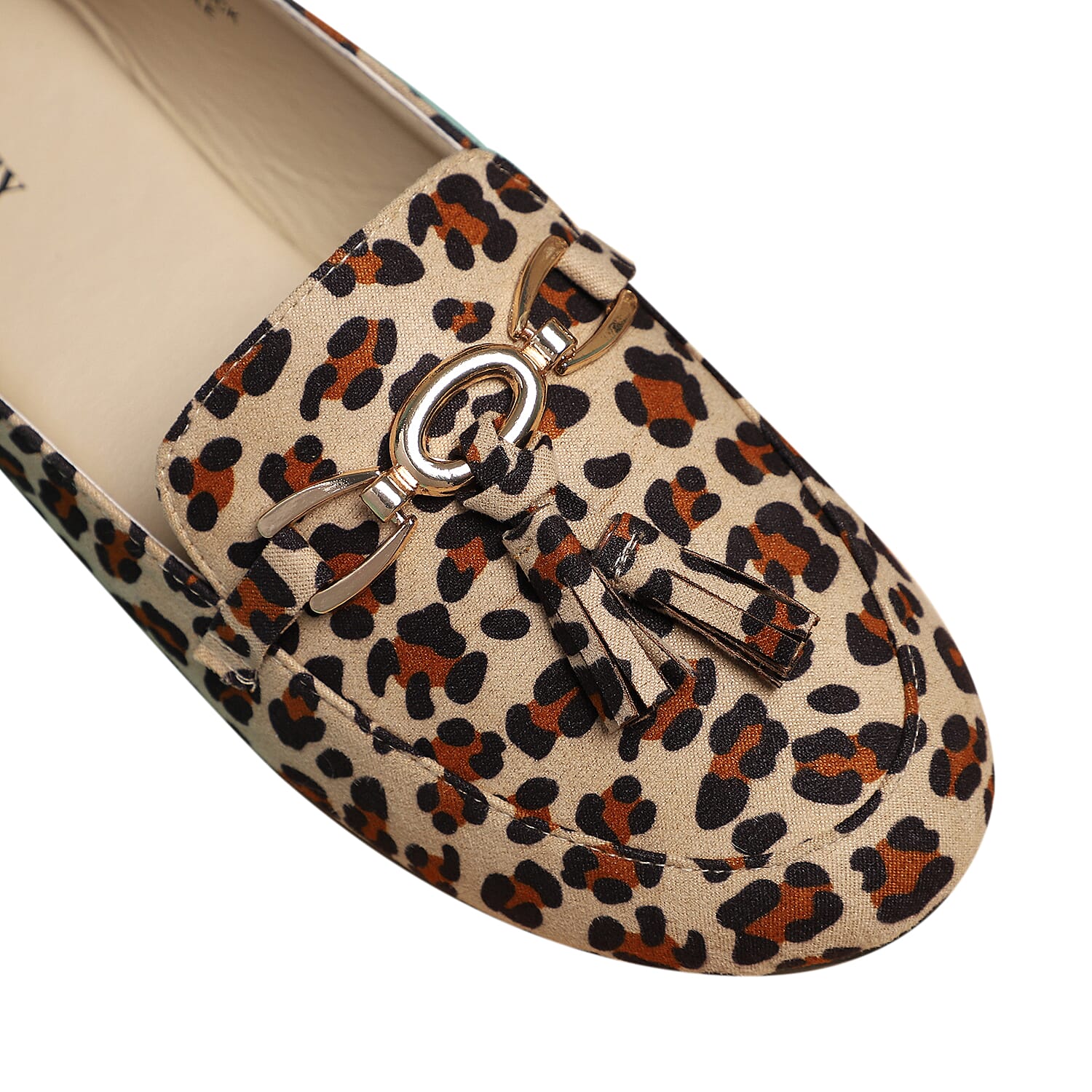 LA MAREY Animal Print Tassel Detailing Loafers - Brown 3794507 3